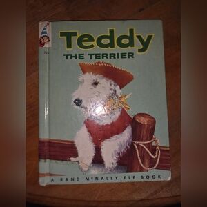 Vintage  Children's Book Teddy The Terrier #558 Rand McNally By Virginia Hunter